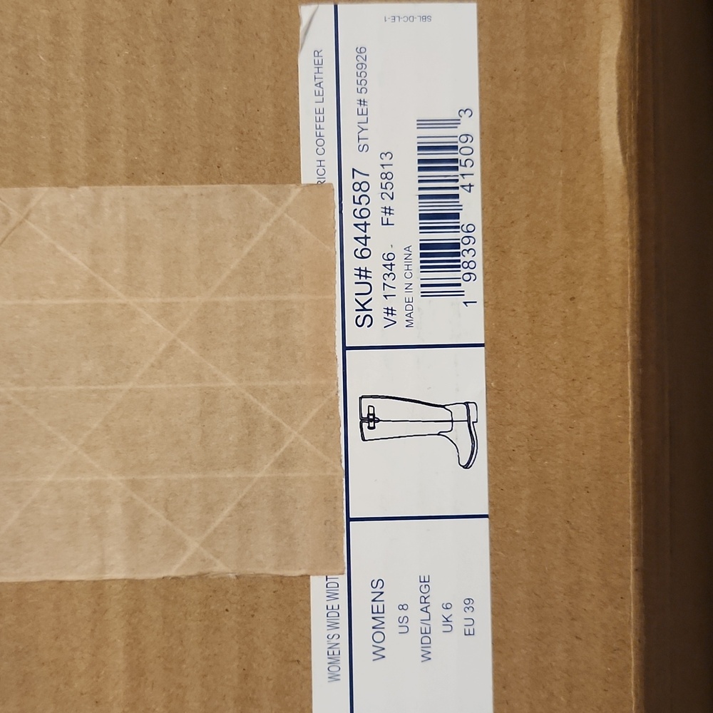 Brand-new Lands' End Dark Brown Wide Knee High Riding Boots - Picture 7 of 7